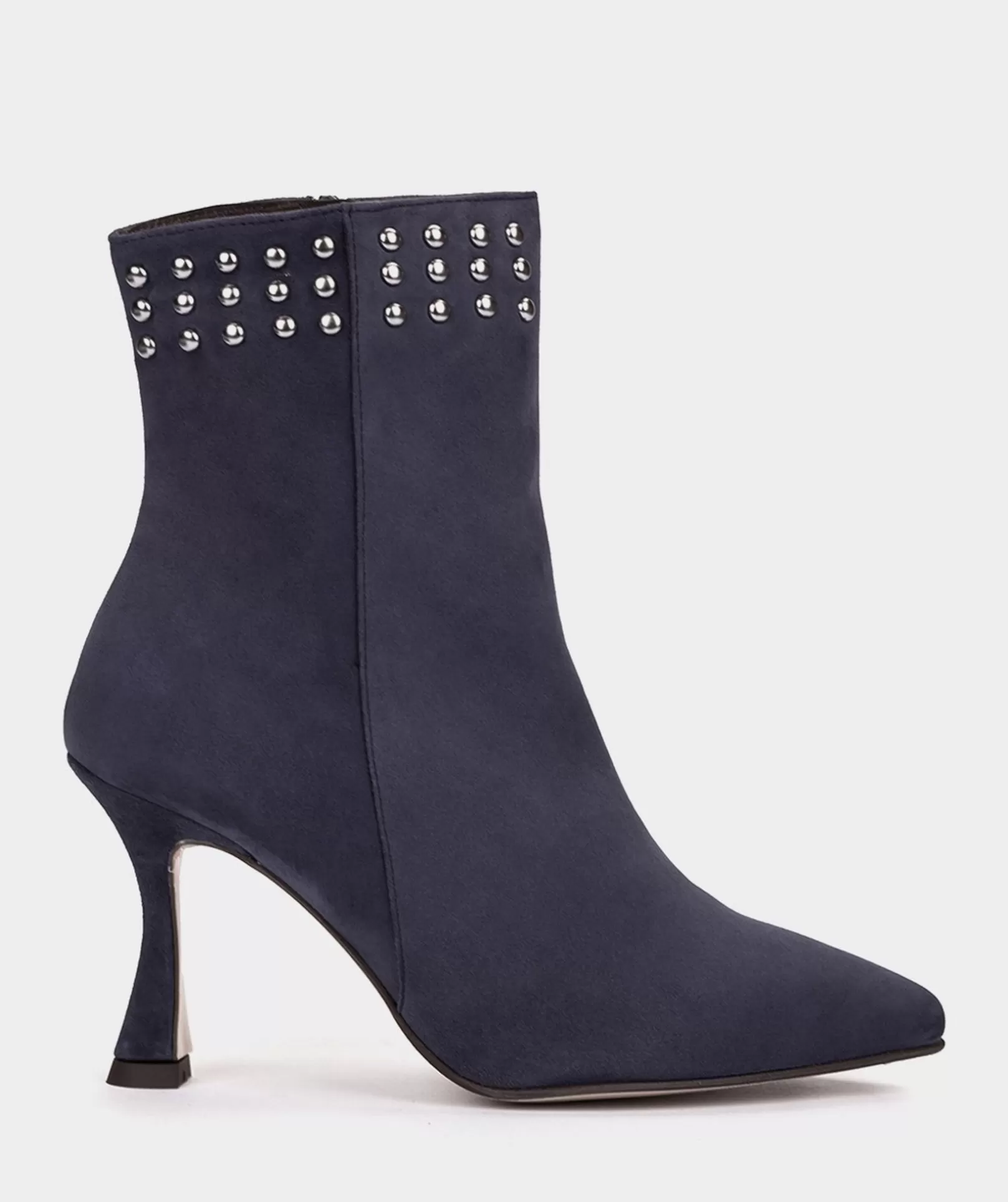 Pedro Miralles Ankle Boots Aus Marineblauem Wildleder Mit Absatzen Amalfi Navy | Schuhe Stiefeletten