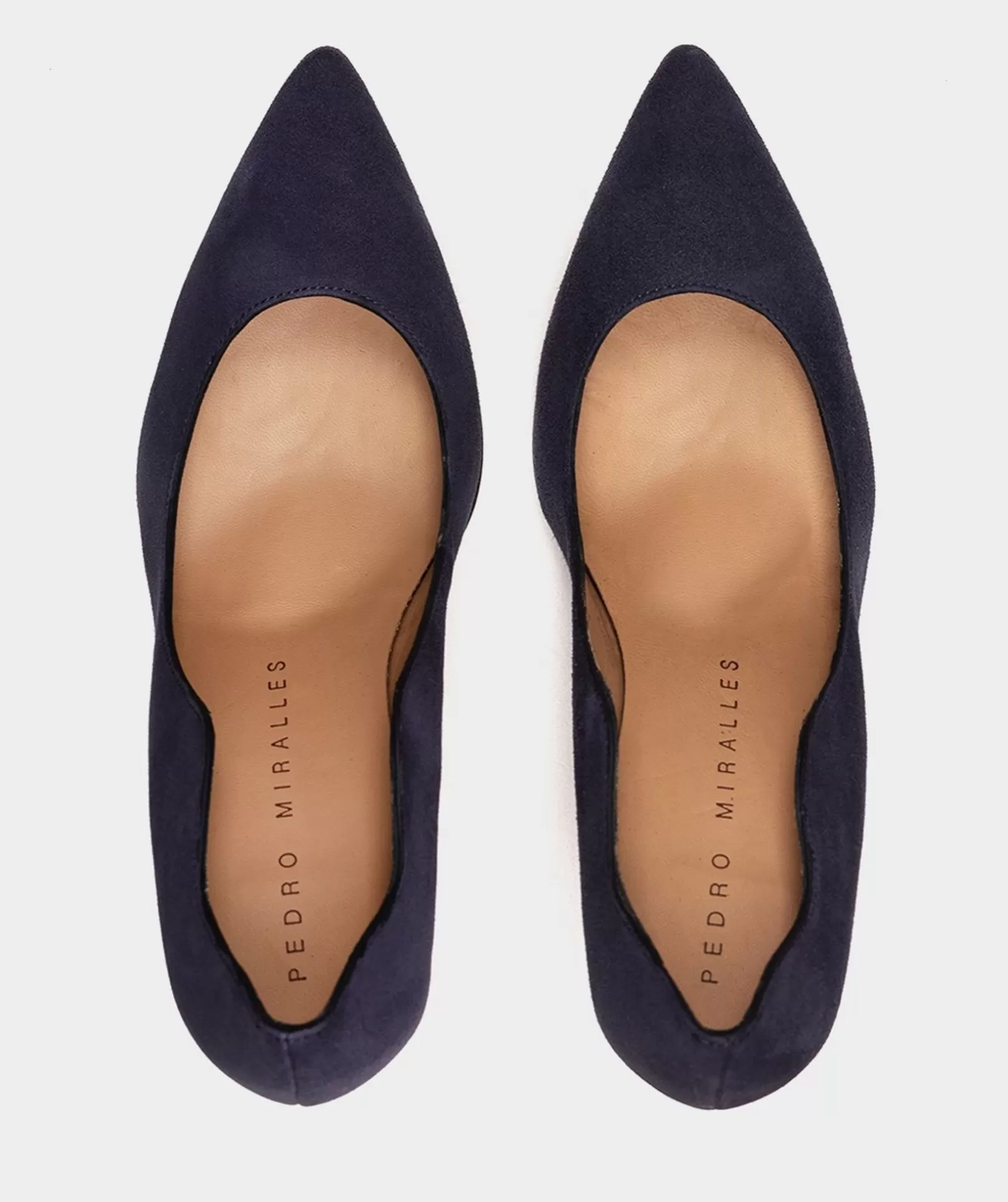 Pedro Miralles Hochhackige Schuhe Mit Feiner, Spitzer Spitze Aus Marineblauem Wildleder. Amalfi Navy | Schuhe High Heels