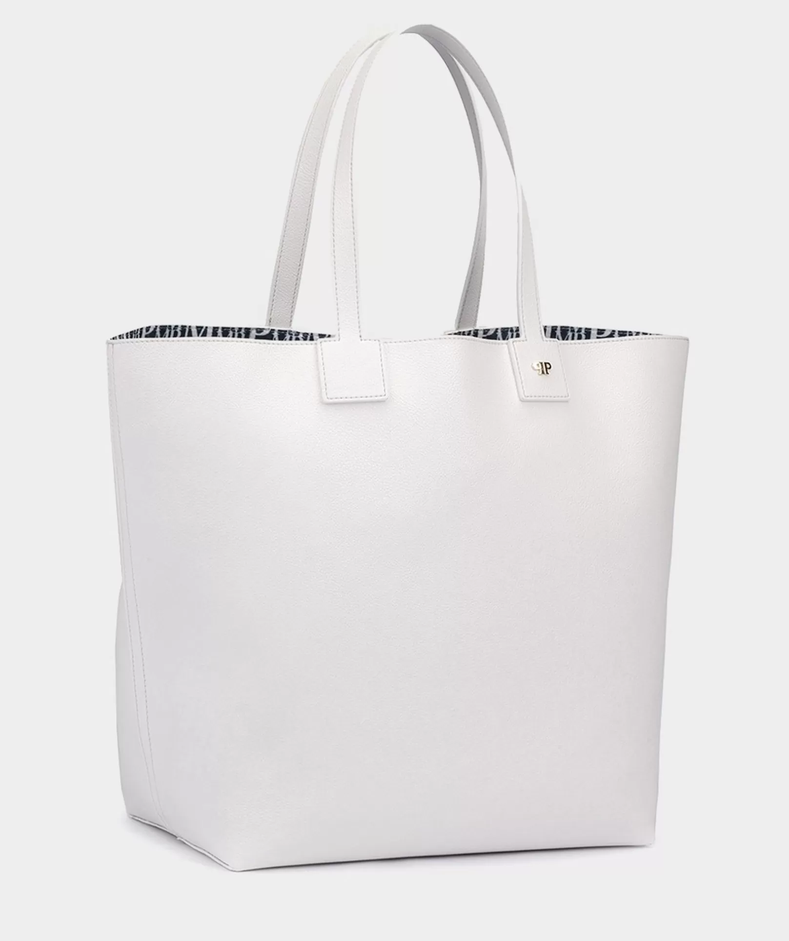 Pedro Miralles Reversible Shopper-Tasche Ciervo Vegan Blanco | Accessoires Umhangetaschen