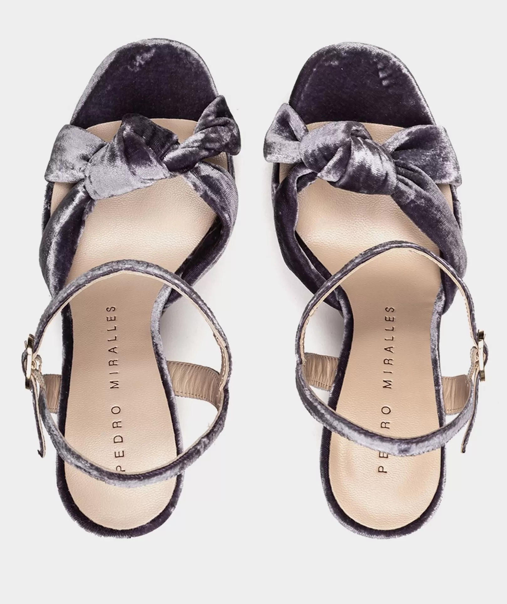 Pedro Miralles Samt-Sandalen Mit Absatz Velvet Malva | Schuhe Absatzsandalen