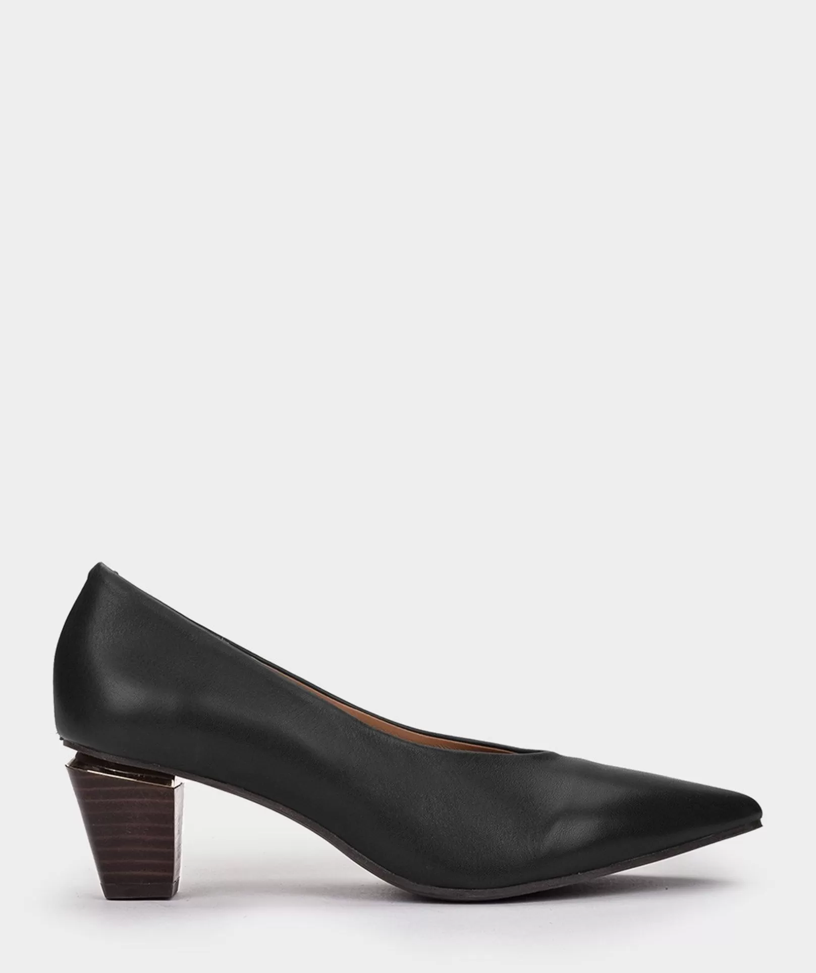 Pedro Miralles Schwarze Lederabsatze Seta Negro | Schuhe High Heels