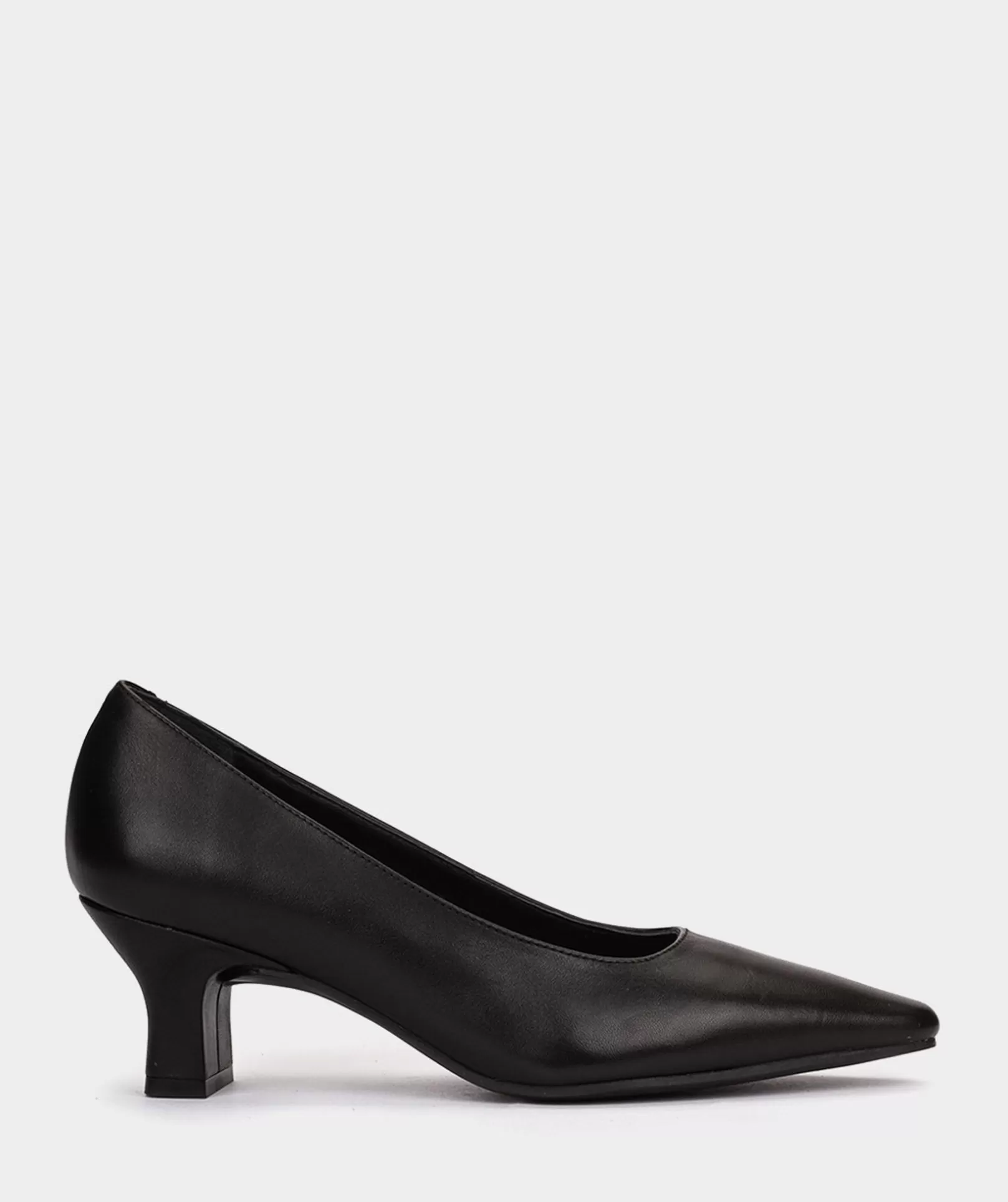 Pedro Miralles Schwarze Lederpumps Mit Spitzen Zehen Seta Negro | Schuhe High Heels