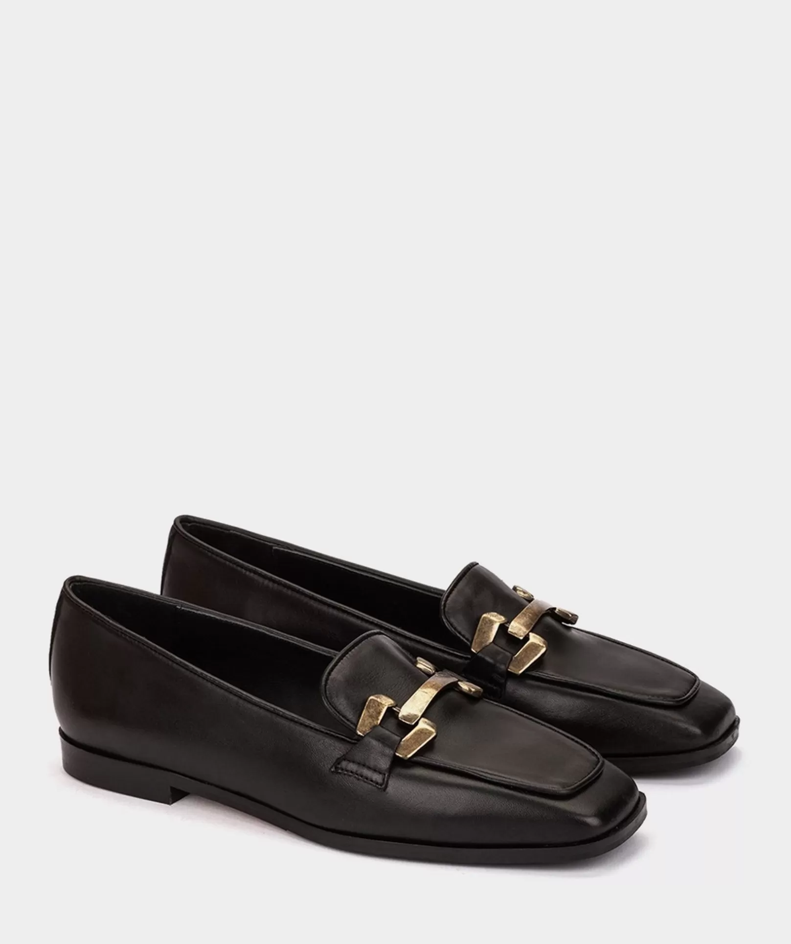 Pedro Miralles Schwarze Leder-Slipper Seta Negro | Schuhe Mokassins