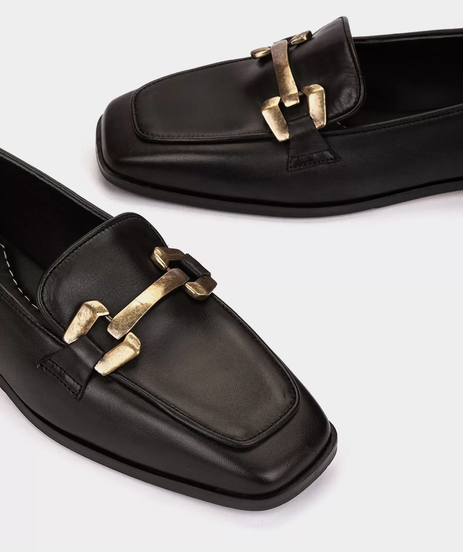 Pedro Miralles Schwarze Leder-Slipper Seta Negro | Schuhe Mokassins