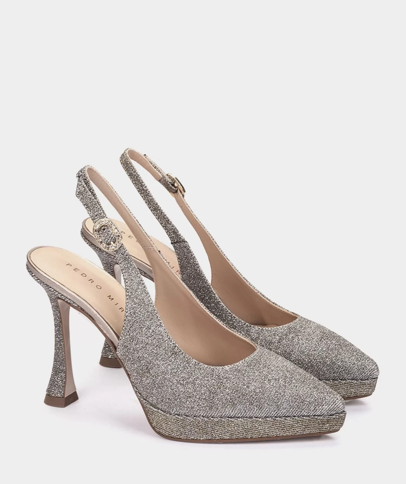 Pedro Miralles Slingback-Pumps Mit Plateausohle Nadia Nude | Schuhe High Heels