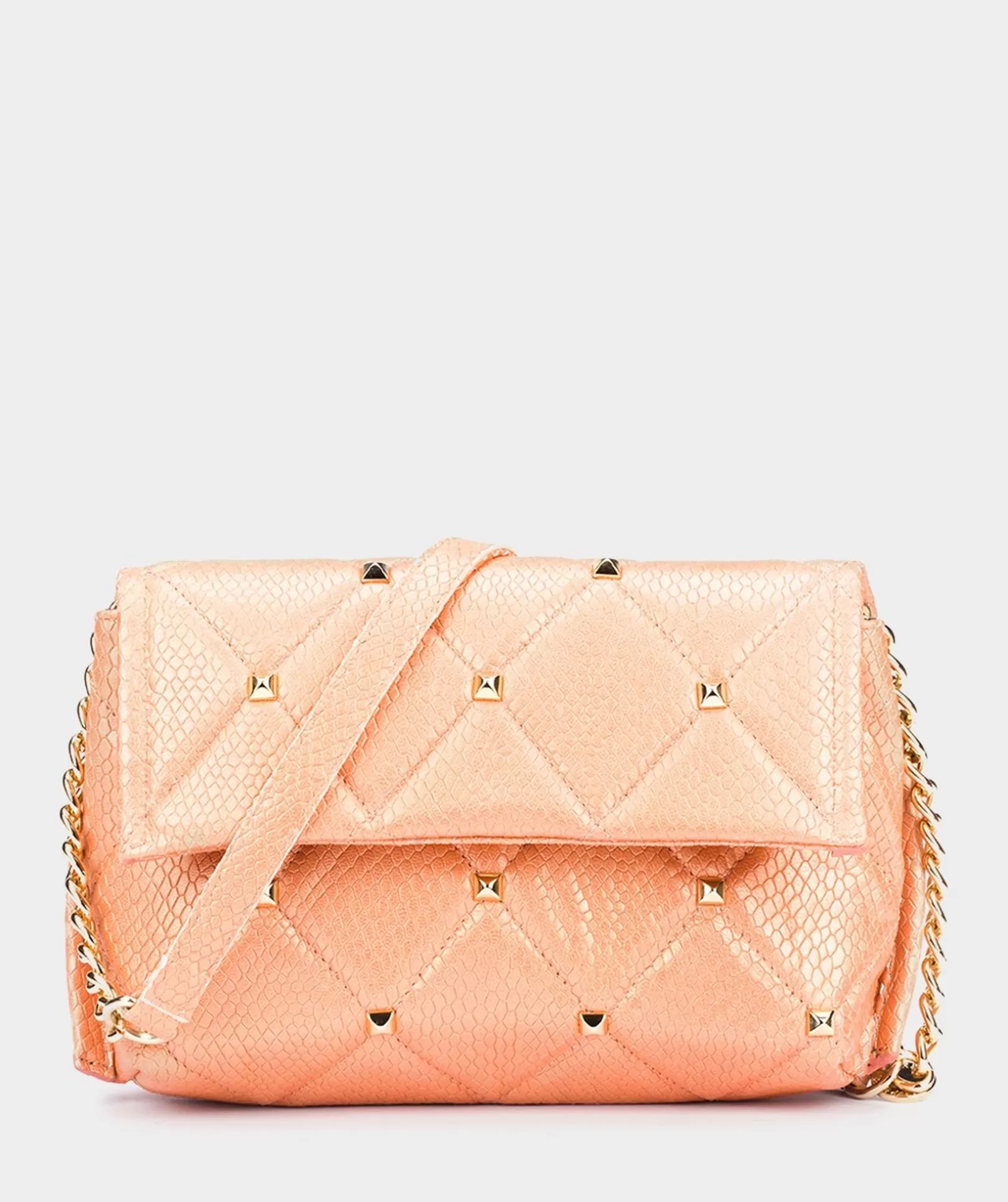 Pedro Miralles Umhangetasche Mit Kette Caiman Apricot | Accessoires Partytaschen